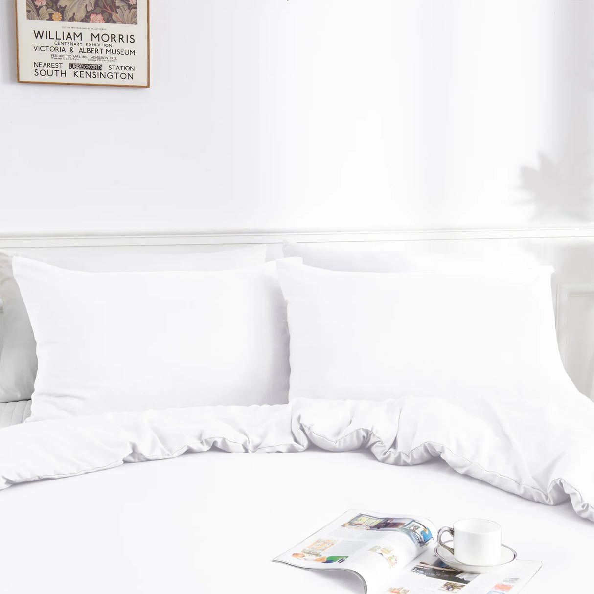 Luxiore 2000TC Breathable Bamboo Blend Quilt Cover Set | Eco Friendly Anti Wrinkle Bamboo Duver Cover Set