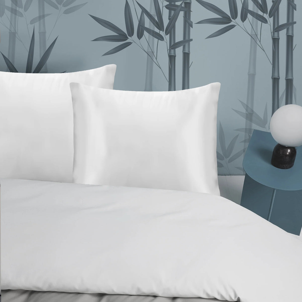 Set of Two Luxiore Ultra Soft 100% Bamboo Pillowcases | 2pc Silky 100% Bamboo Eco Friendly Pillowcases