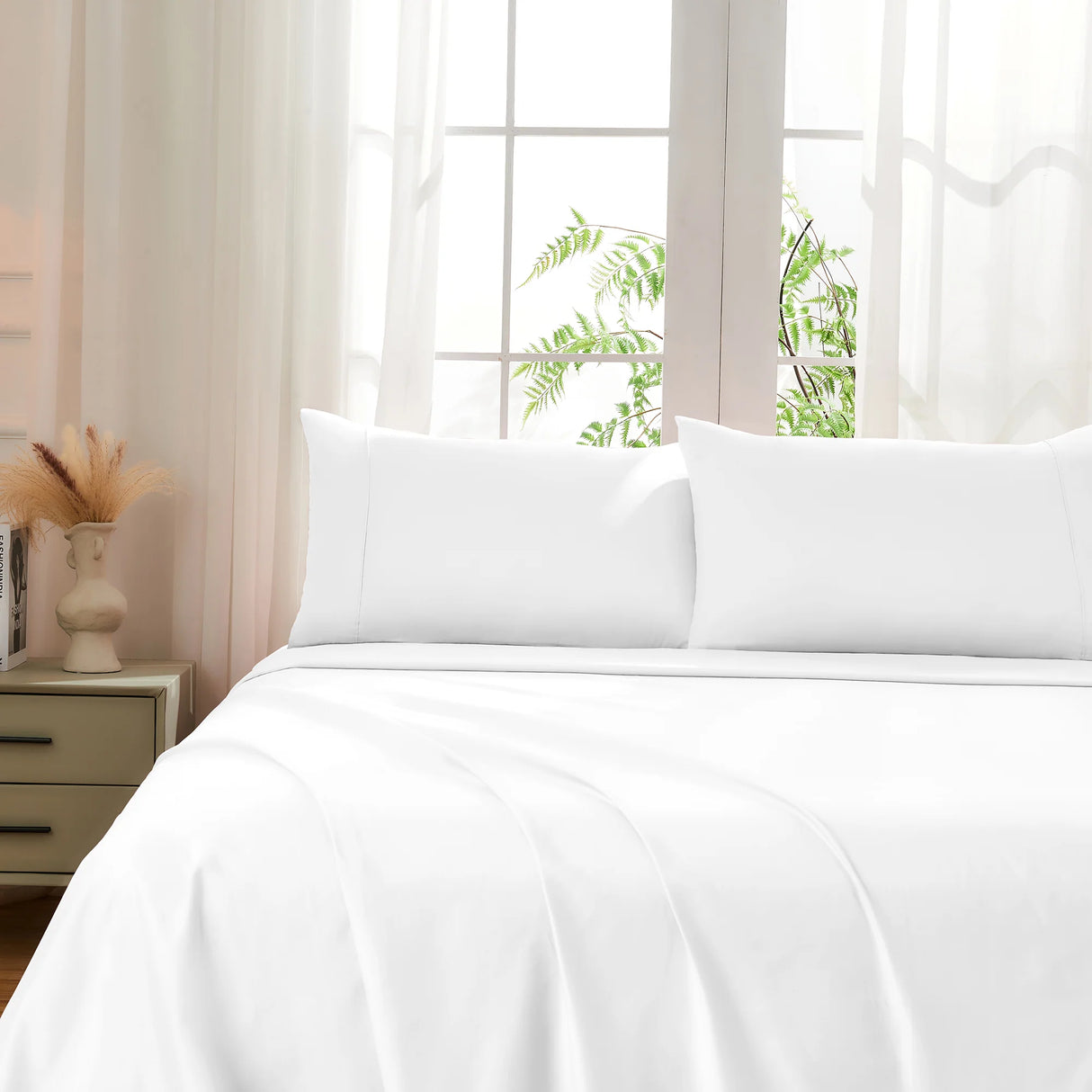 Luxiore 500TC Superior 100% Cotton Sheet Set | Super Fine Pure Cotton Luxury Sheets