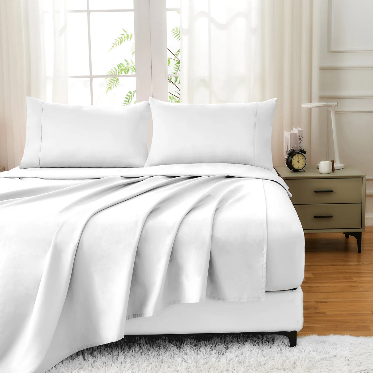 Luxiore 500TC Superior 100% Cotton Sheet Set | Super Fine Pure Cotton Luxury Sheets