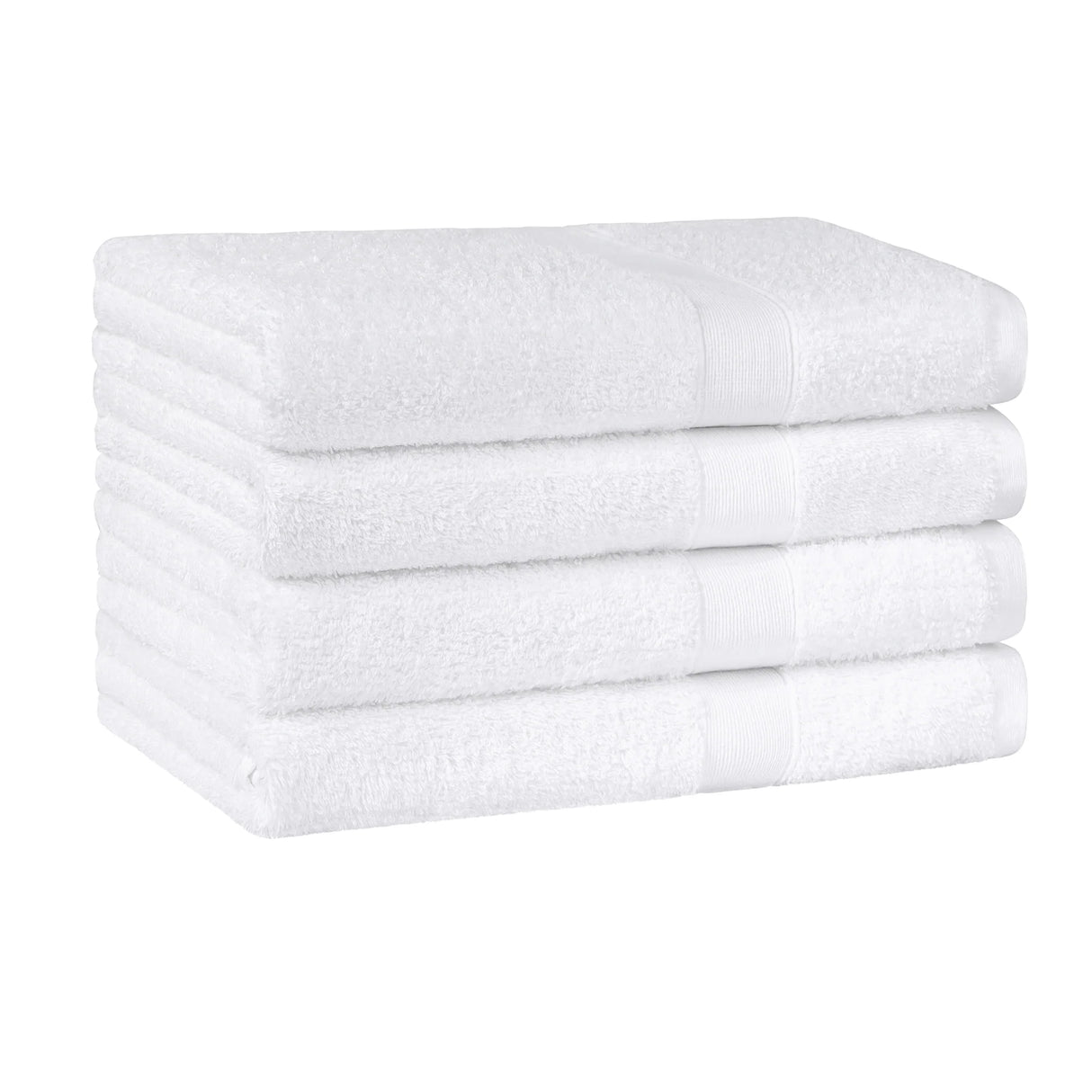 Set of Four Soft 100% Cotton 550GSM Bath Towels | High Absorbing Plush Cotton 4x Bath Towel Set