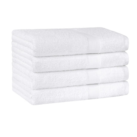 Set of Four Soft 100% Cotton 550GSM Bath Towels | High Absorbing Plush Cotton 4x Bath Towel Set