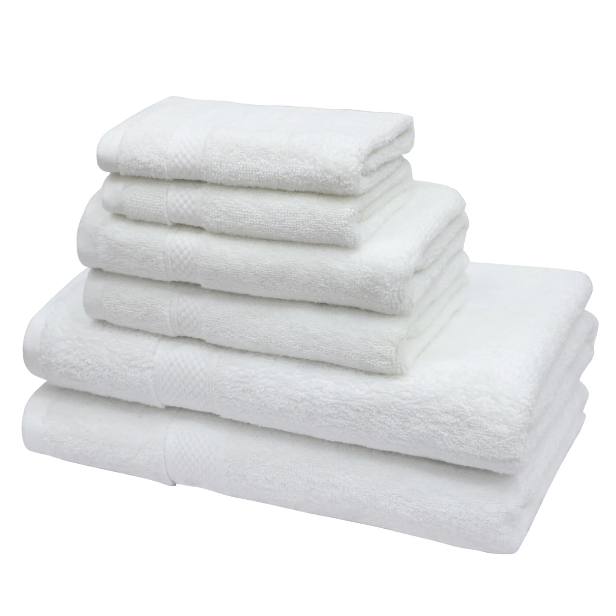 Luxiore Ultra Soft 6pc 100% Cotton 650GSM Towel Set | Plush Superior Cotton Six Piece Bath Towel Set