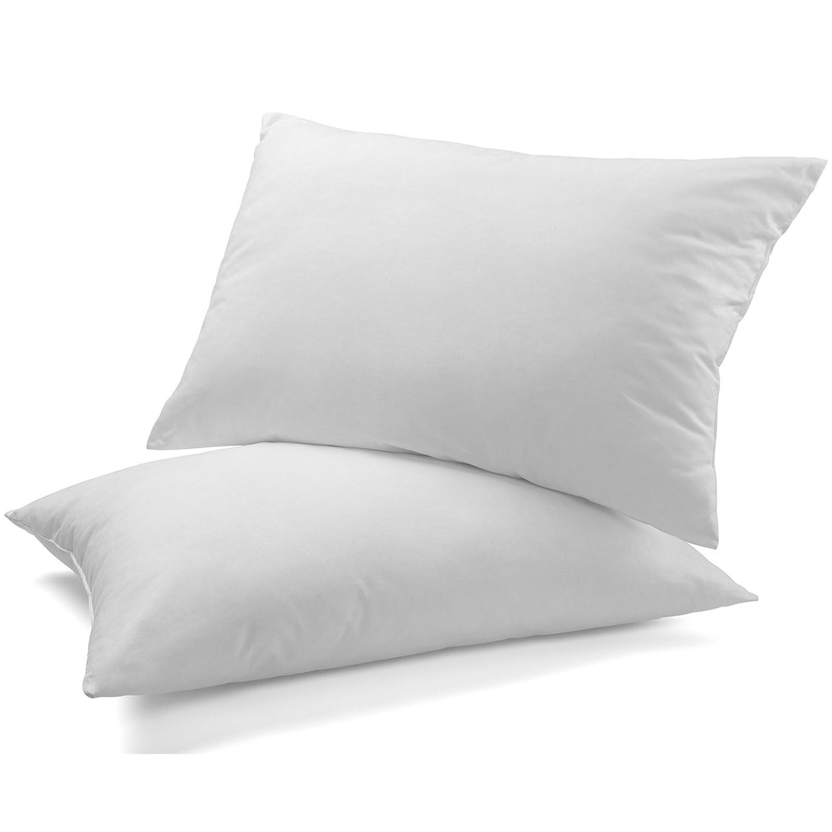 Set of Two Essenza Classic Luxury Duck Feather & Down Pillows | Large Medium Plush Duck Pillows 50 x 75cm