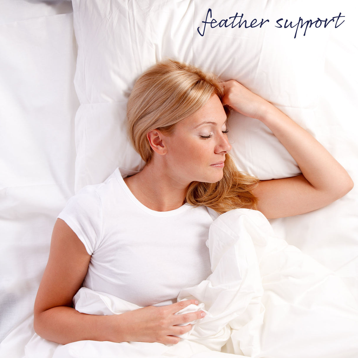 Set of Two Essenza Classic Luxury Duck Feather & Down Pillows | Large Medium Plush Duck Pillows 50 x 75cm