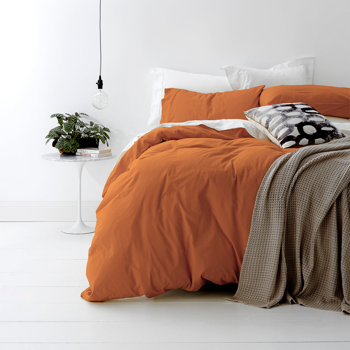 Premium European Vintage Washed Cotton Quilt Cover Set by Park Avenue