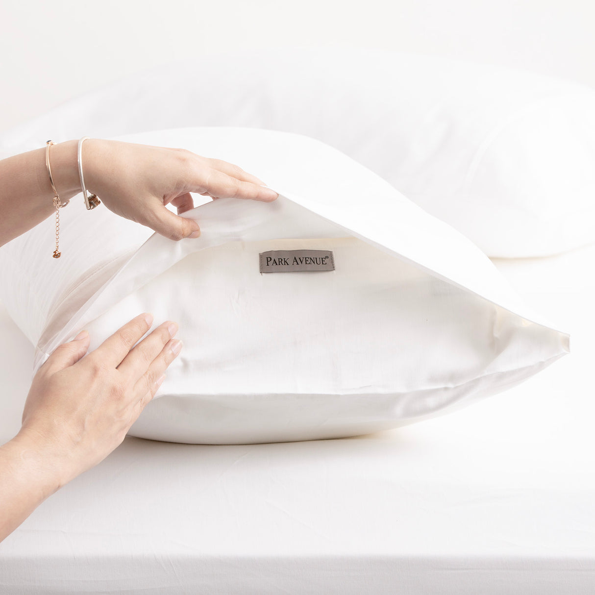 500TC Superior Bamboo Cotton Hotel Quality Fitted Sheet Combo Set by Park Avenue