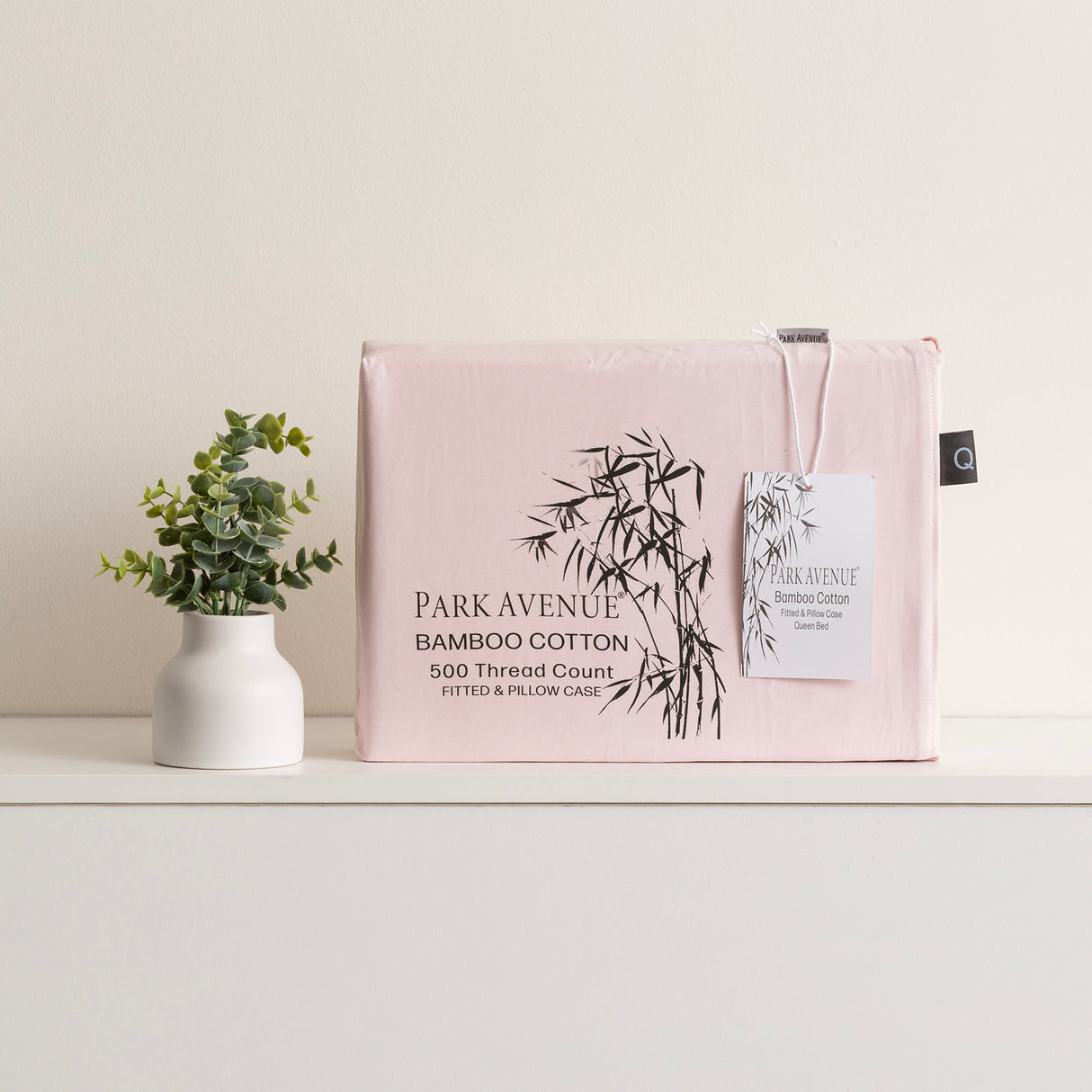 500TC Superior Bamboo Cotton Hotel Quality Fitted Sheet Combo Set by Park Avenue