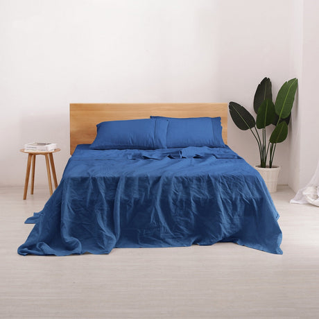 Luxore Premium Collection 100% European Flax Linen Sheet Set