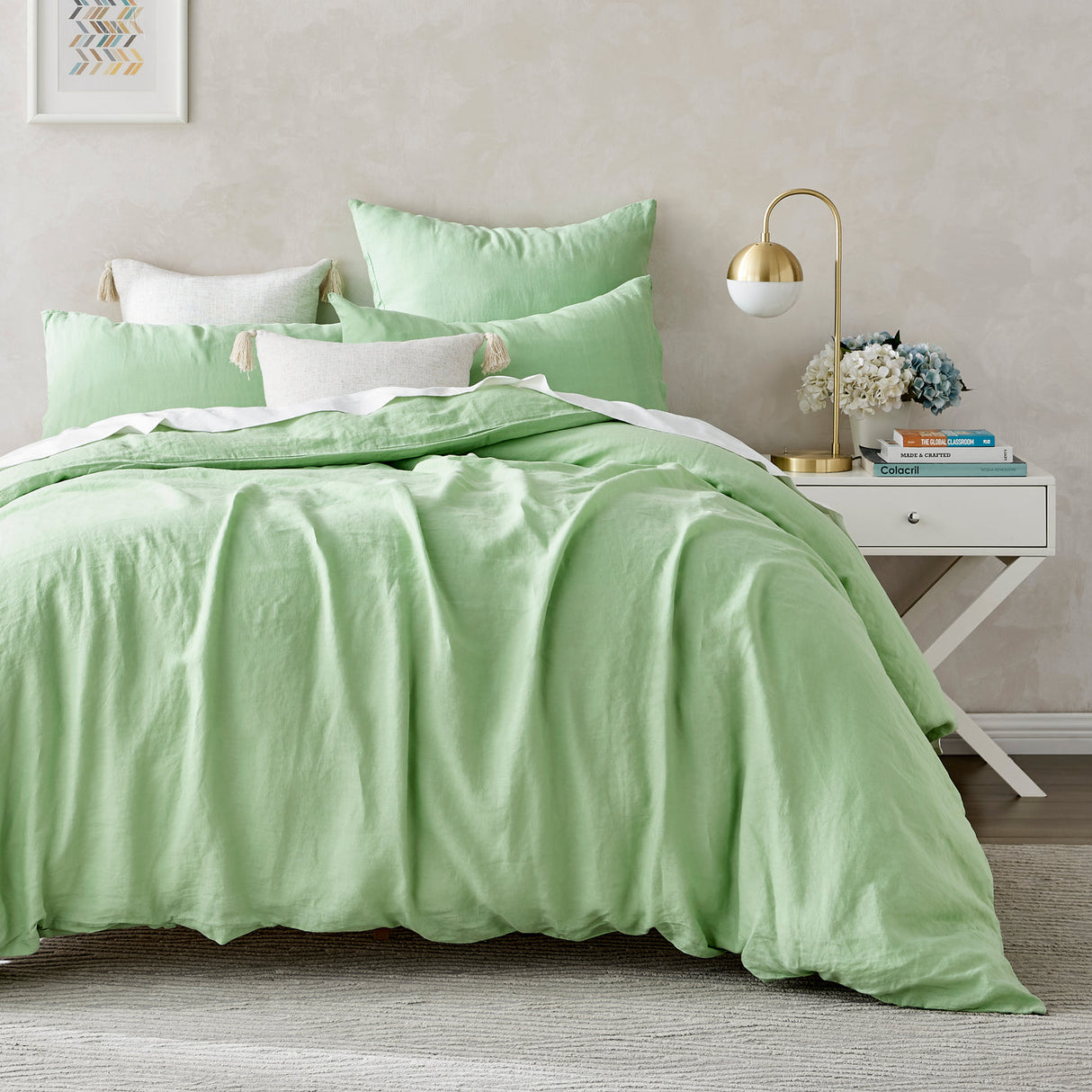 Luxore Premium Collection 100% European Flax Linen Quilt Cover Set