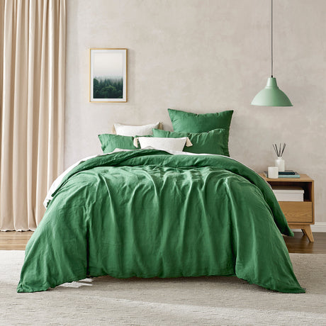 Luxore Premium Collection 100% European Flax Linen Quilt Cover Set