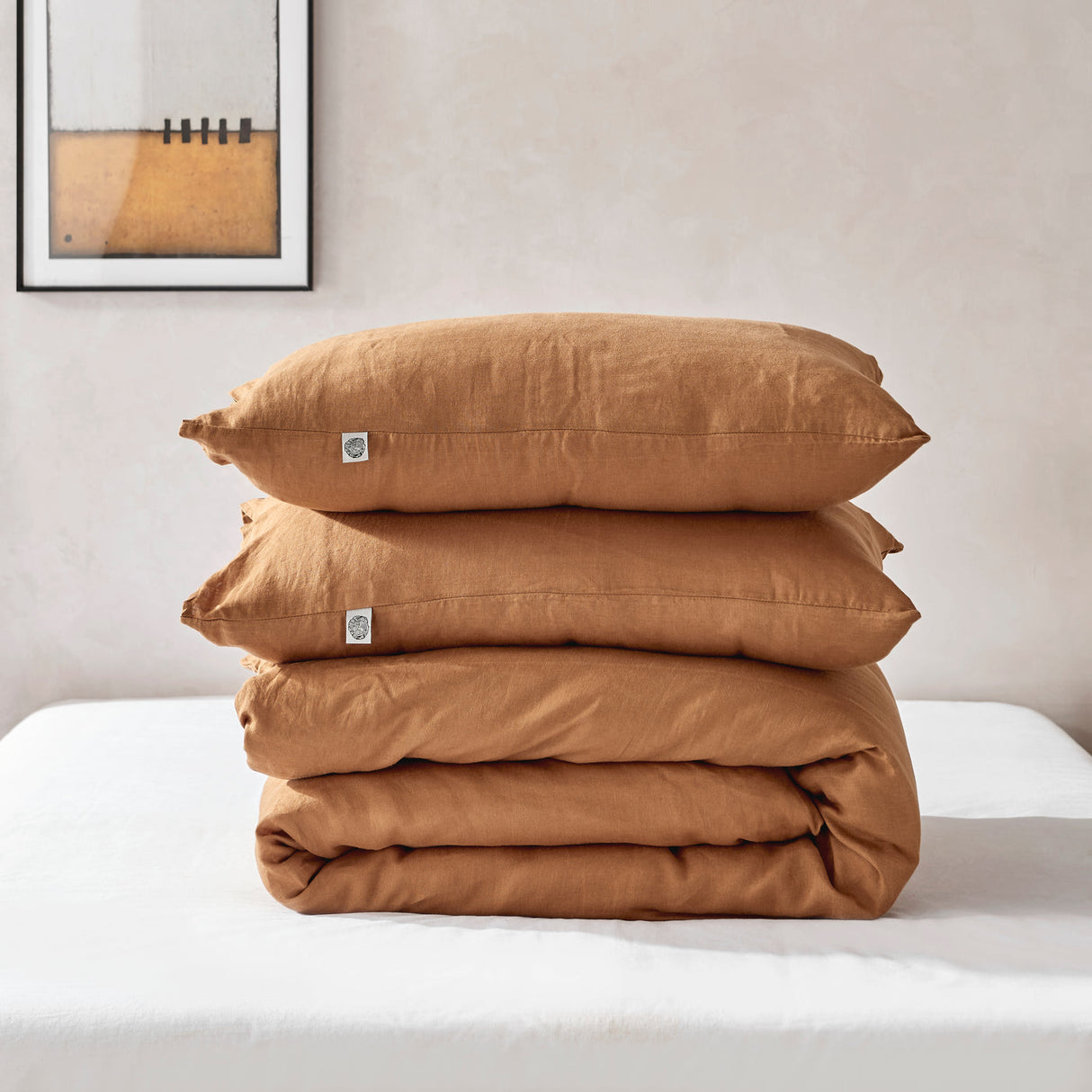 Luxore Premium Collection 100% European Flax Linen Quilt Cover Set