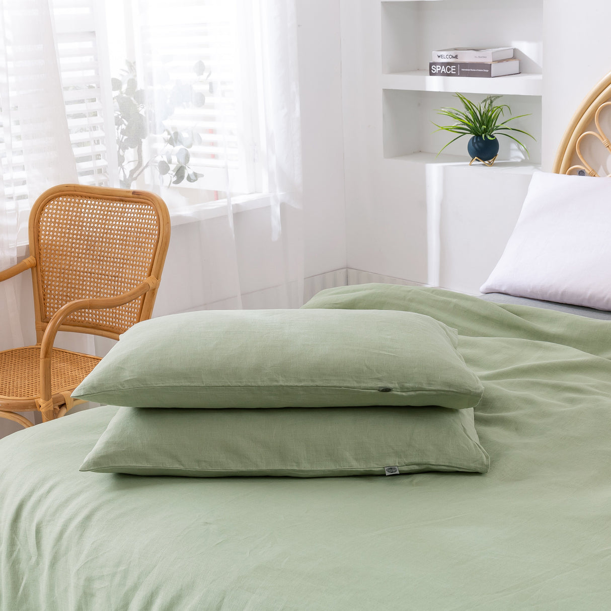 Luxore 100% Premium Vintage Washed Hemp Linen Quilt Cover Set | Supreme Cooling Hemp Duvet Cover