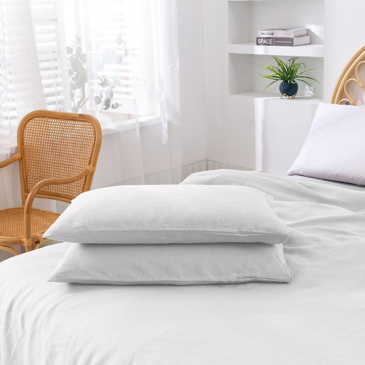 Luxore 100% Premium Vintage Washed Hemp Linen Quilt Cover Set | Supreme Cooling Hemp Duvet Cover