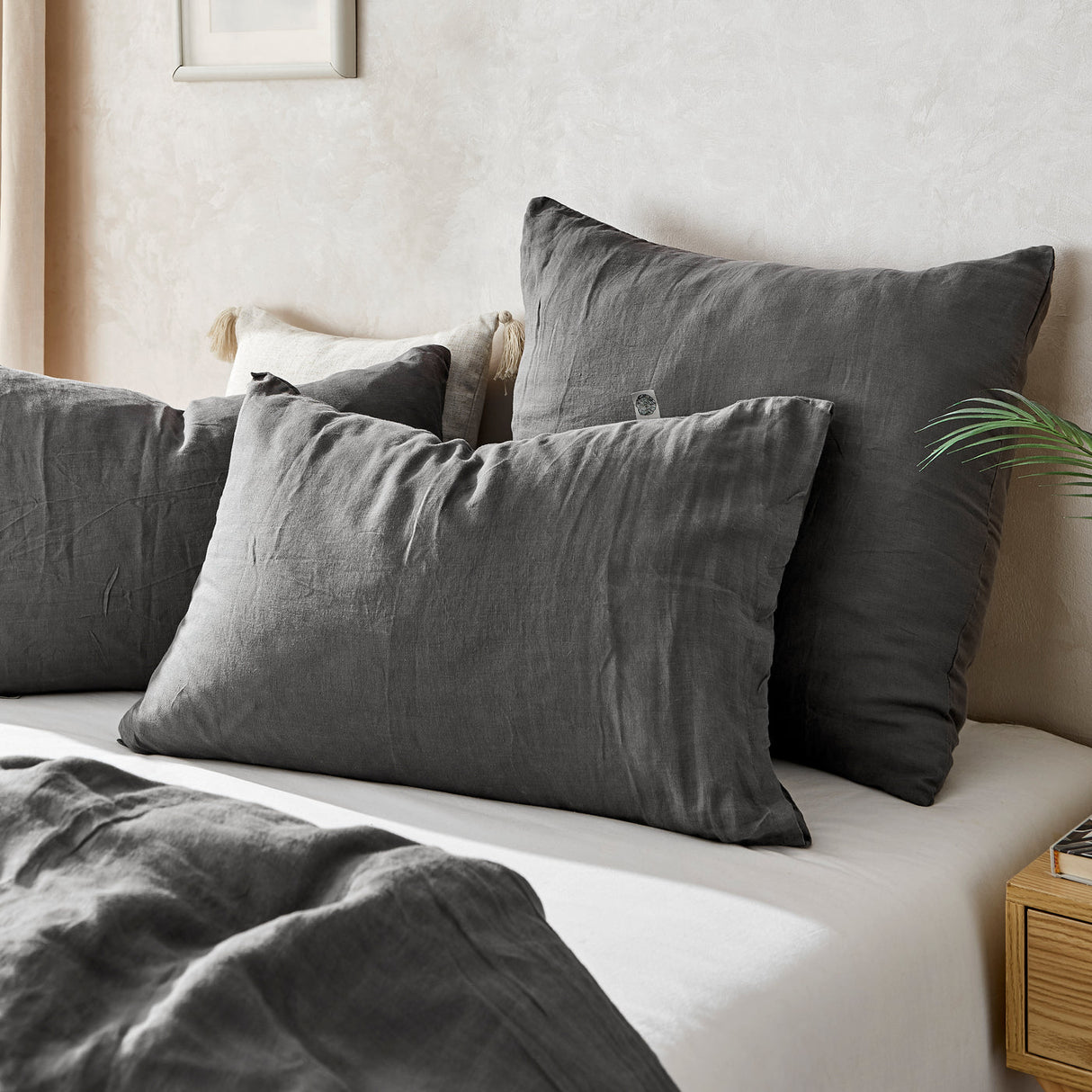 Luxore Premium Collection 100% European Flax Linen Quilt Cover Set