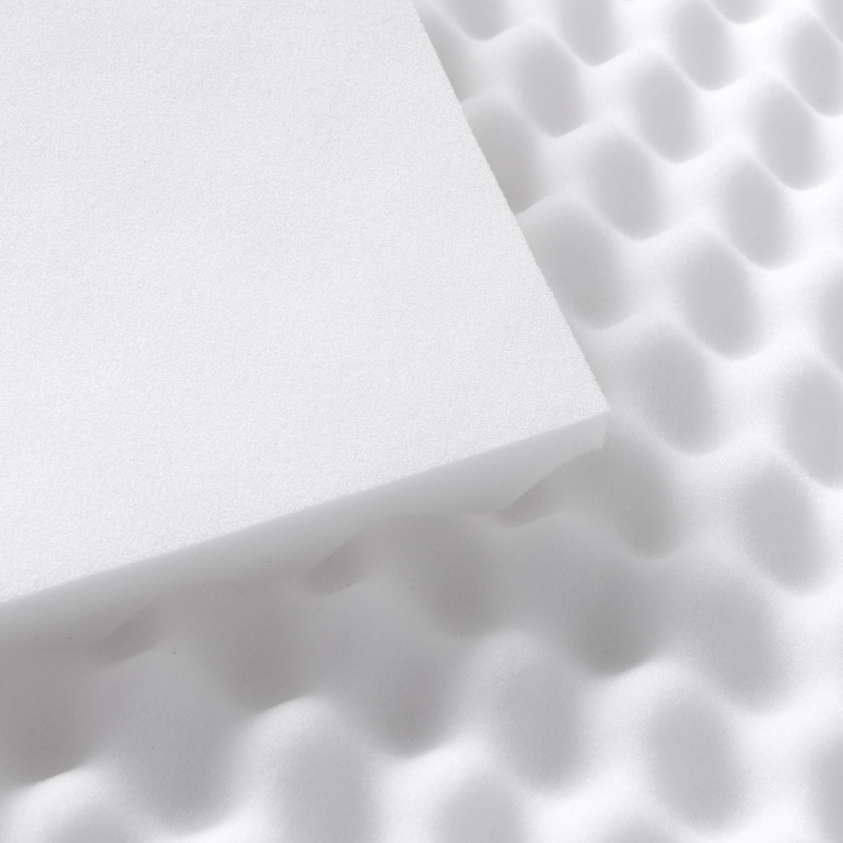 Luxore Deluxe Soft Egg Crate Convoluted Foam Underlay | Soft Foam Mattress Topper Cover