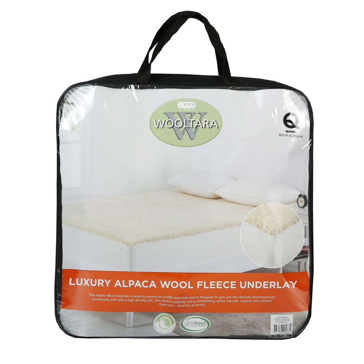 Luxore Ultra Premium 350GSM Alpaca Wool Fleece Underlay | Warm Alpaca Mattress Topper
