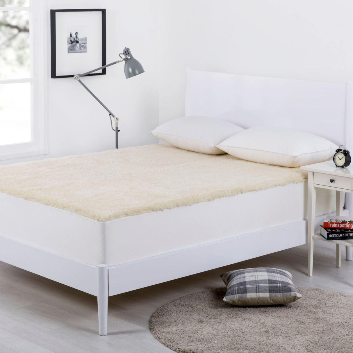 Luxore Ultra Premium 350GSM Alpaca Wool Fleece Underlay | Warm Alpaca Mattress Topper