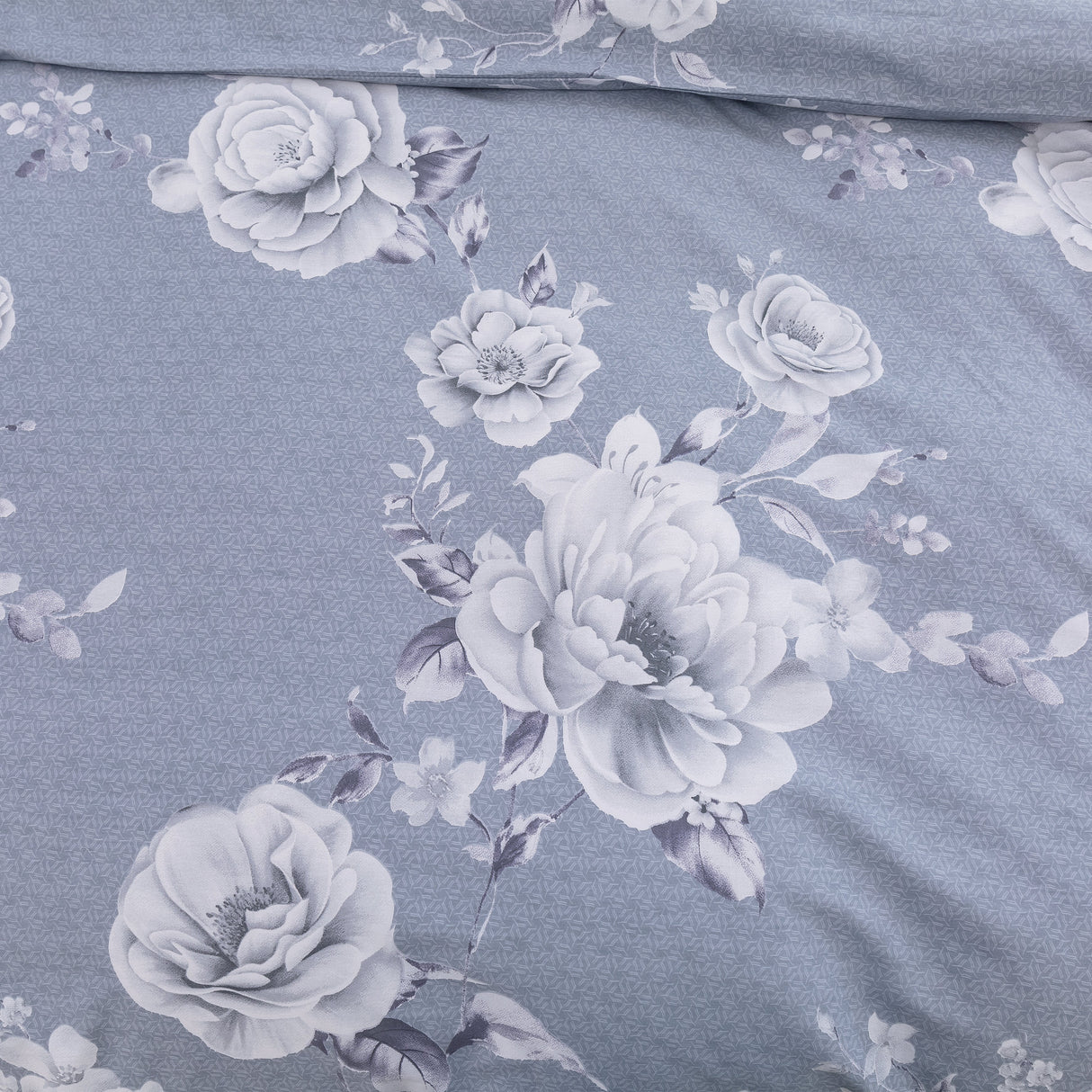 Luxore Blossom 100% Cotton Quilt Cover Set Silver