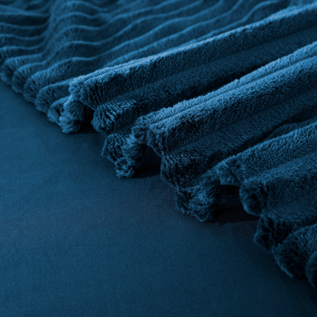 Luxore Warm Embossed Teddy Fleece Quilt Cover Set | Plush Teddy Fleece Duvet Cover Set