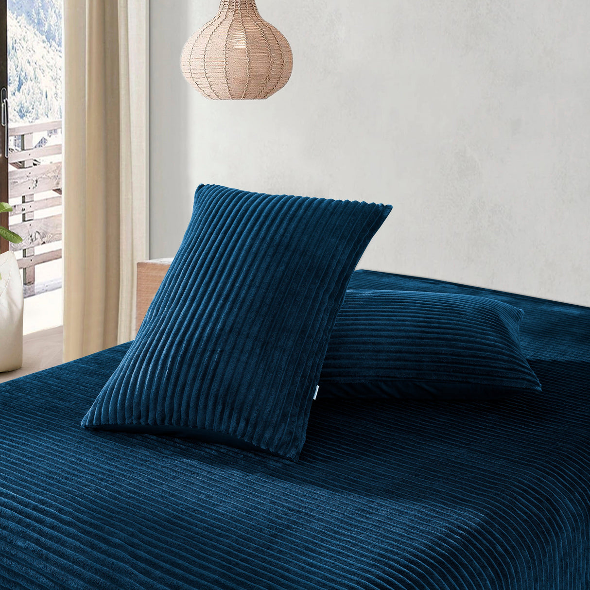 Luxore Warm Embossed Teddy Fleece Quilt Cover Set | Plush Teddy Fleece Duvet Cover Set