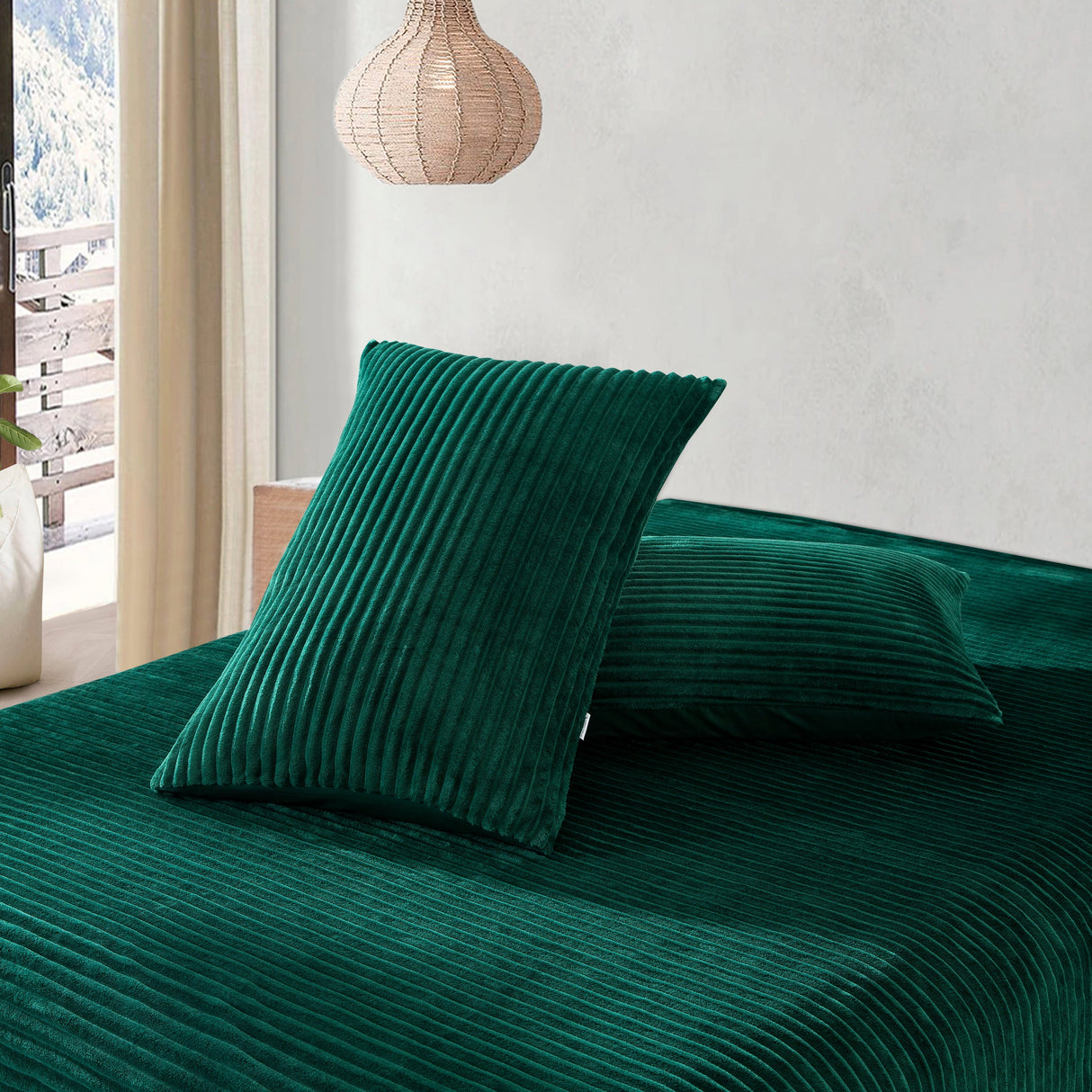 Luxore Warm Embossed Teddy Fleece Quilt Cover Set | Plush Teddy Fleece Duvet Cover Set