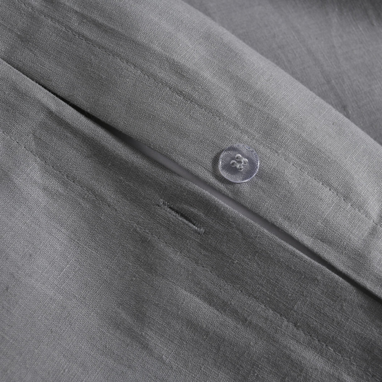 Luxore Linen & Cotton Blend Quilt Cover Set Grey