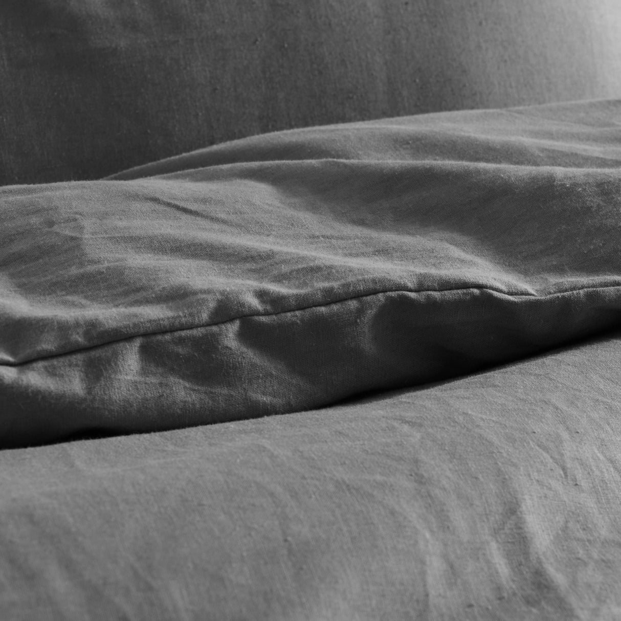 Luxore Linen & Cotton Blend Quilt Cover Set Grey