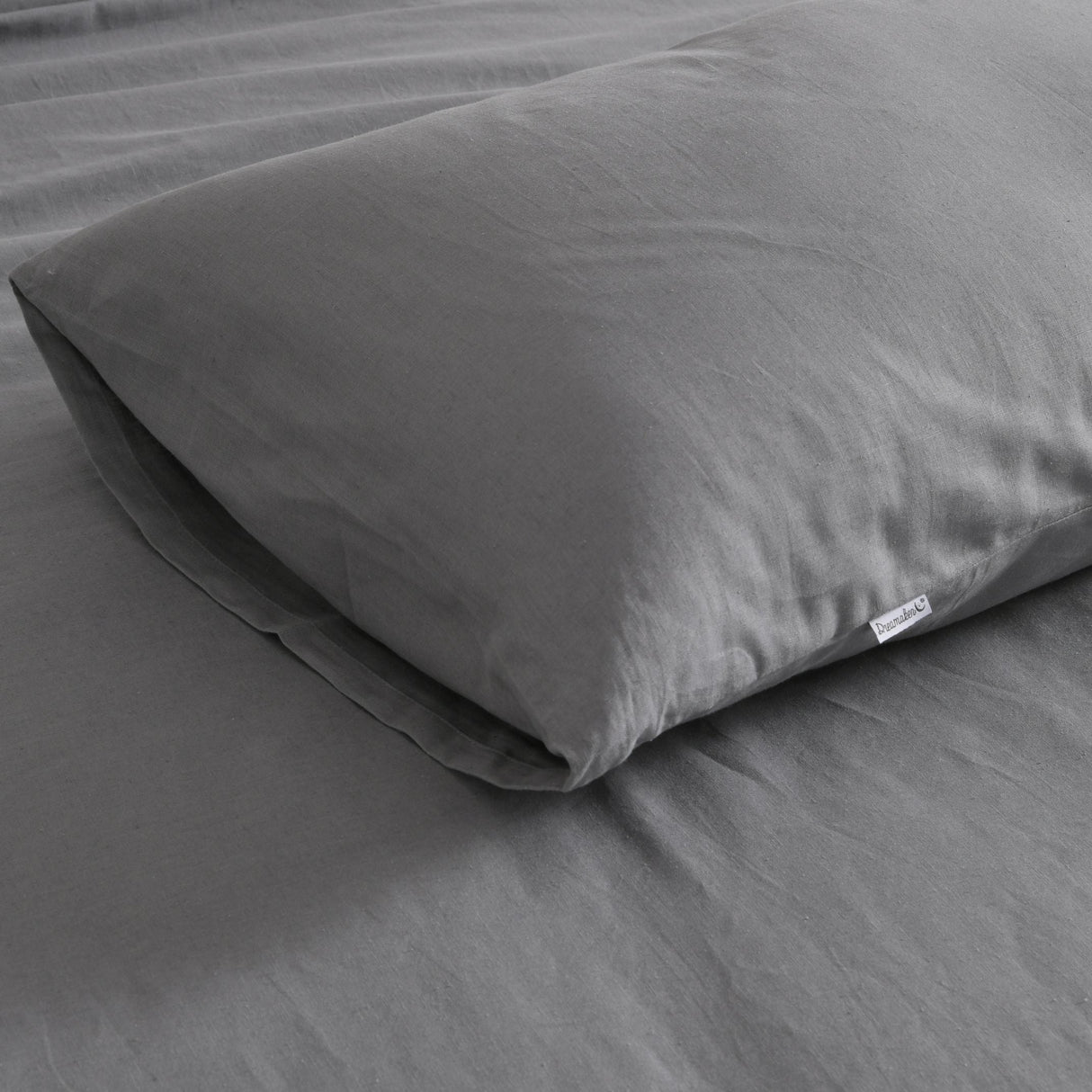 Luxore Linen & Cotton Blend Quilt Cover Set Grey