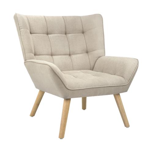 Mille Modern Fabric Accent Tub Armchair | Extra Large Soft Fabric Upholstered Lounge Chair
