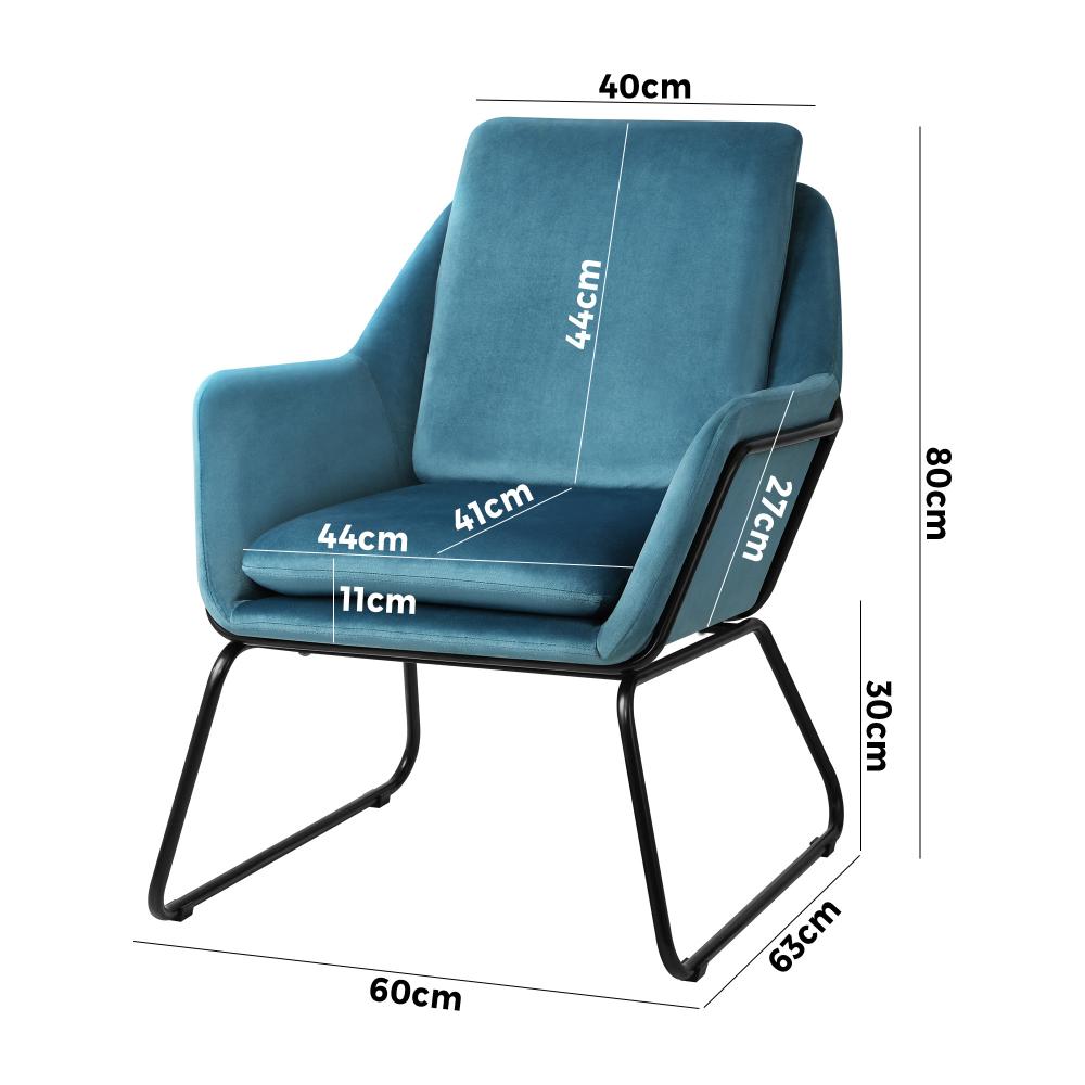 Arto Plush Velvet Upholstered Accent Tub Chair | Plush Sofa Lounge Archamir