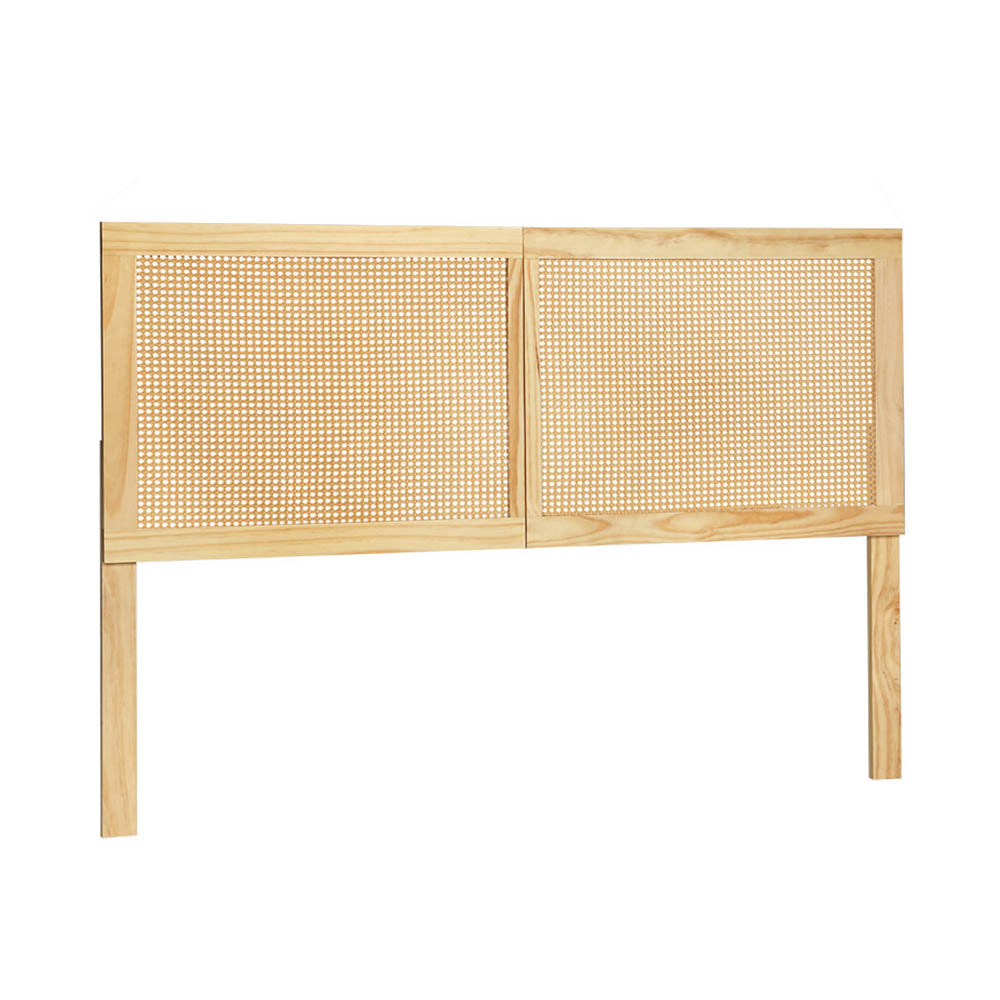 Centrum Lio Rattan Bed Frame Headboard  | Modern Wooden Sturdy Headboard