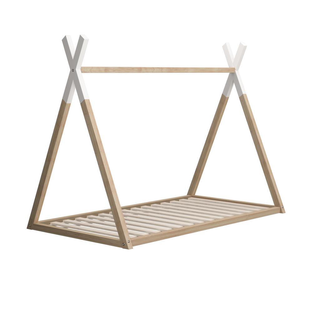 Scandi Wooden Kids House or Teepee Bed in Single Size | Novelty Kids Beds | Wooden Childrens Beds