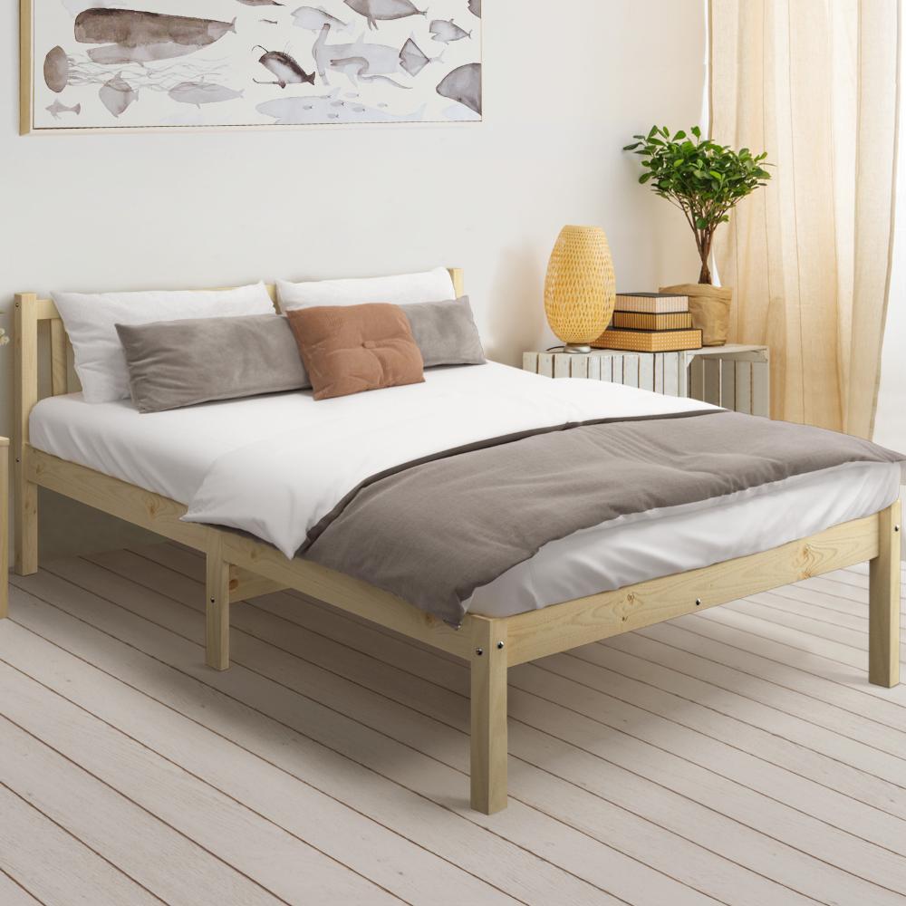 Milano High Solid Quality Wooden Timber Platform Bed | Easy Assembly Quality Modern Bed Frame
