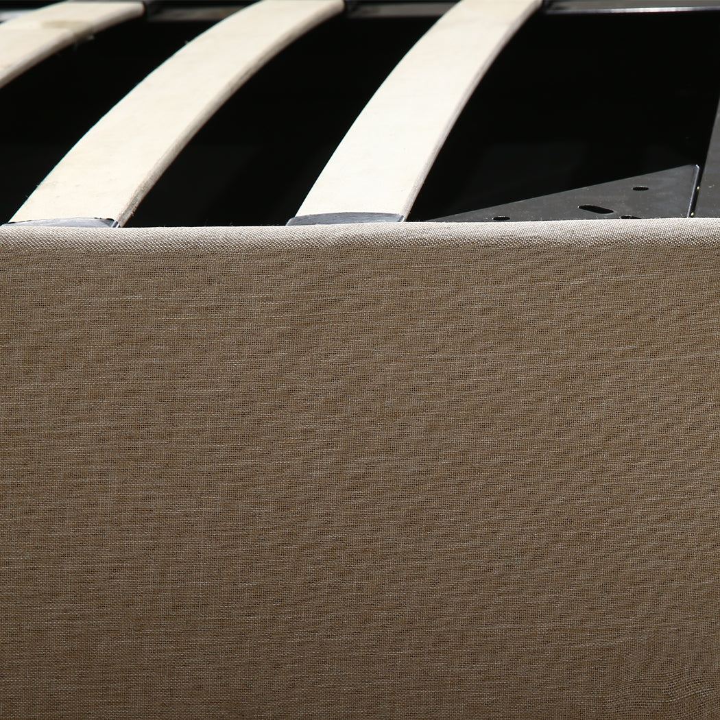 Premium Milleni Tuffted Headboard Fabric Gas Lift Storage Bed | Two In One Bed and Storage Combo