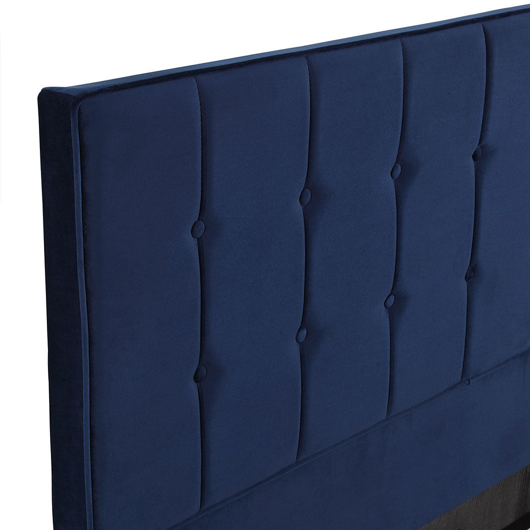 Polizano Velvet Touch Tuffted Modern Bed Frame | Luxury Premium Soft Plush Velvet Bed
