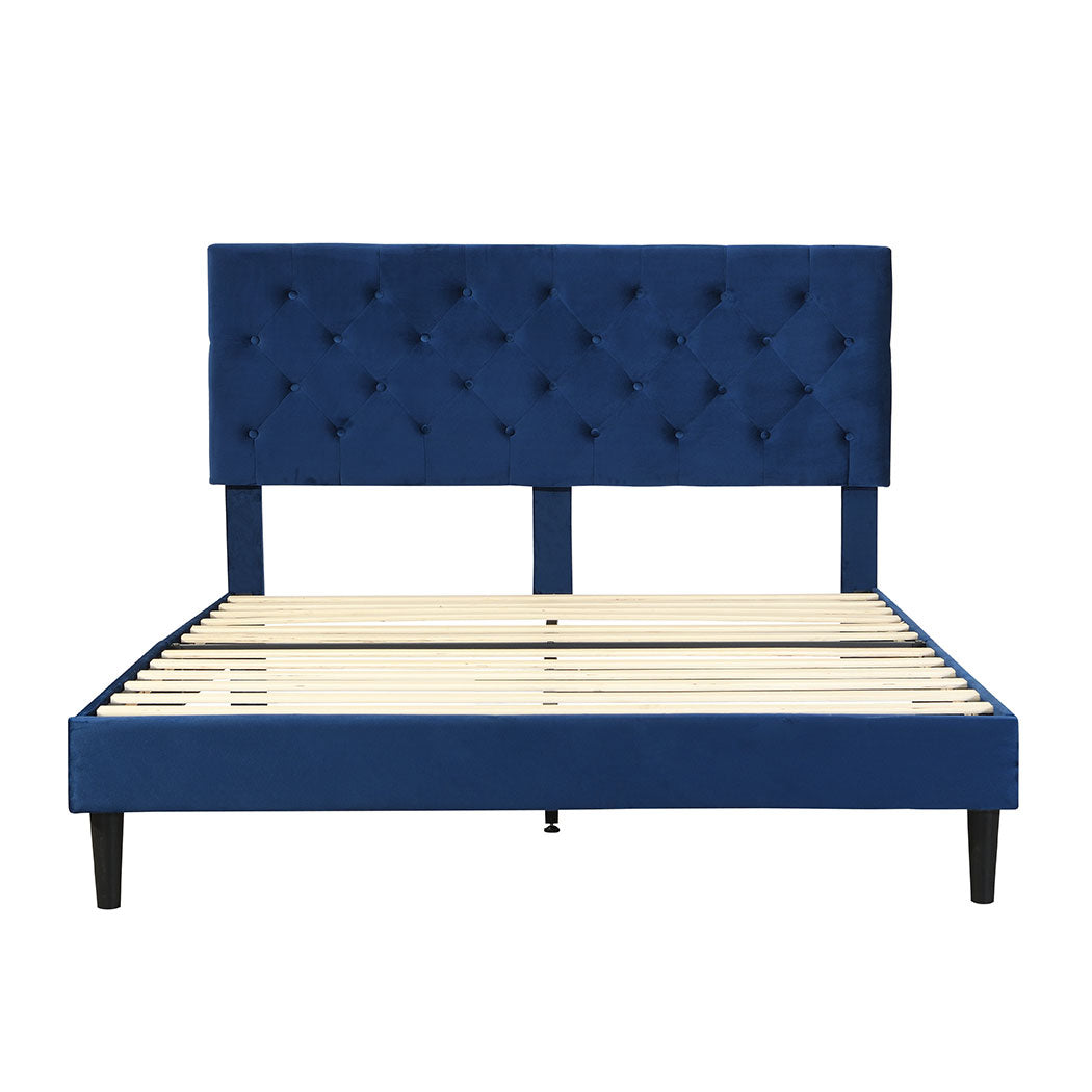 Lucrezia Velvet Touch Modern Bed Frame | Premium Soft Plush Velvet Bed