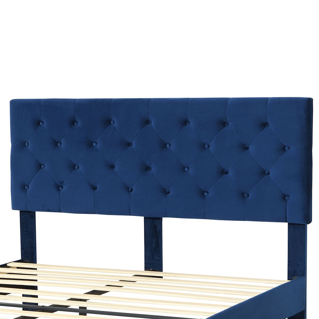 Lucrezia Velvet Touch Modern Bed Frame | Premium Soft Plush Velvet Bed