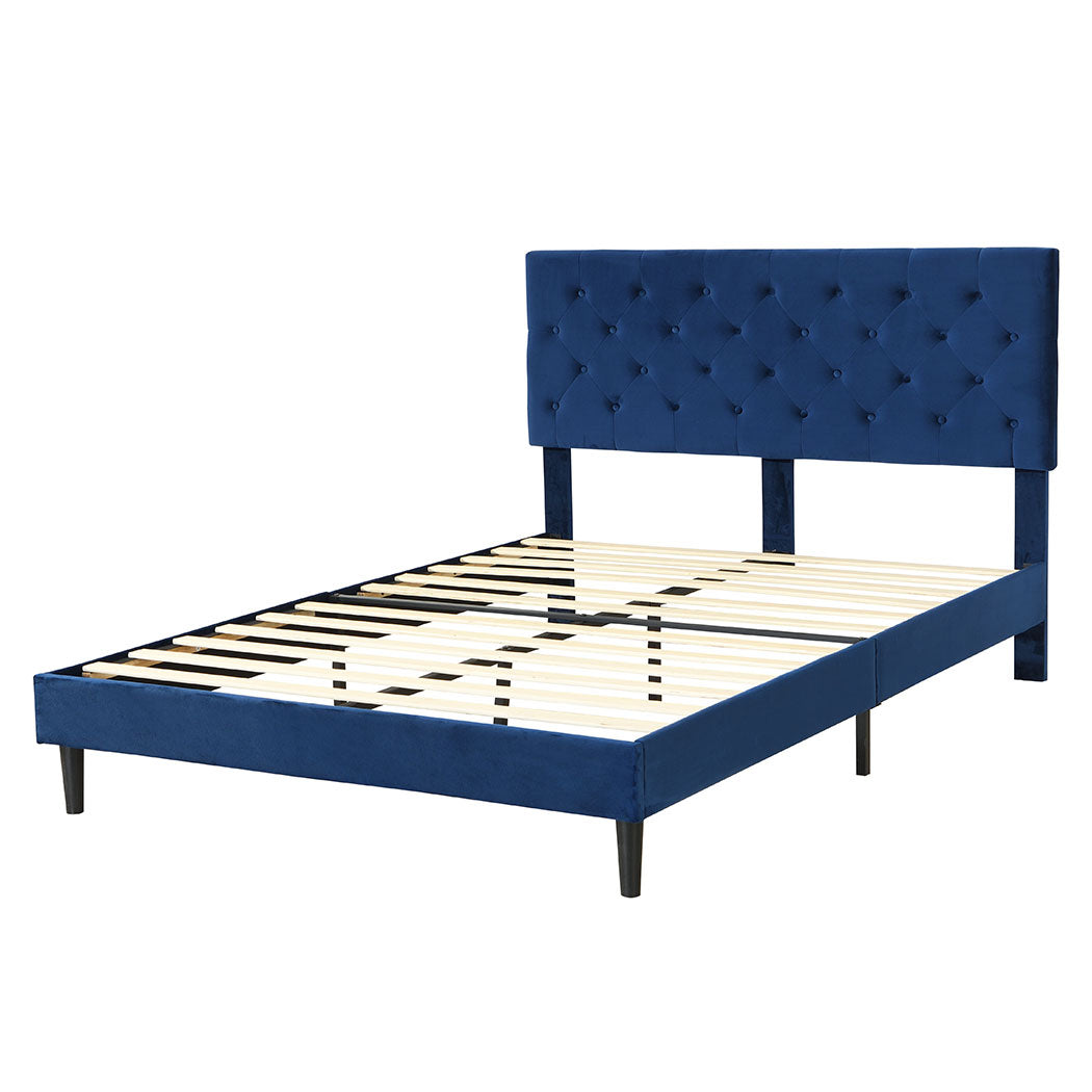 Lucrezia Velvet Touch Modern Bed Frame | Premium Soft Plush Velvet Bed