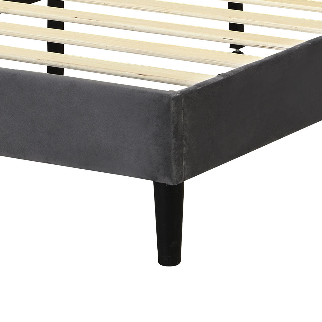Lucrezia Velvet Touch Modern Bed Frame | Premium Soft Plush Velvet Bed