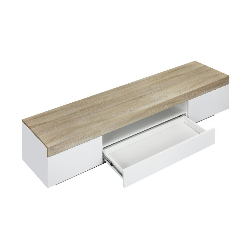 180cm Darton LED Wooden TV Cabinet Entertainment Unit |Modern TV Unit with Storage