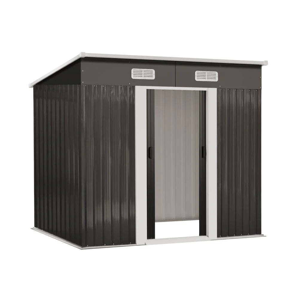 Forte Premium Outdoor Metal Garden Shed with Air Vents | High Quality Storage Garden Shed