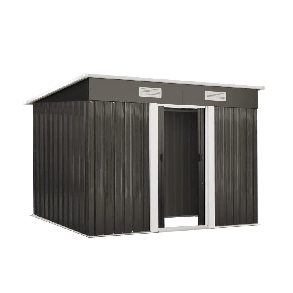 Forte Premium Outdoor Metal Garden Shed with Air Vents | High Quality Storage Garden Shed