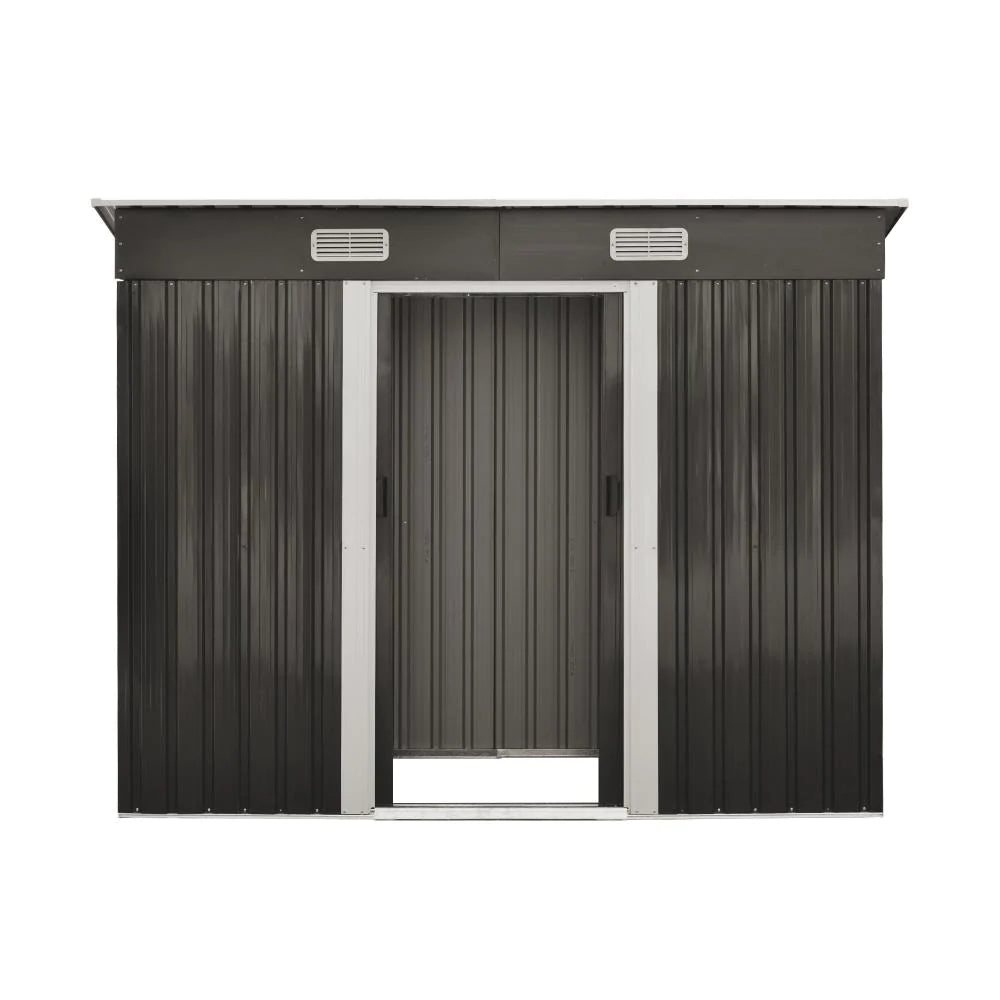 Forte Premium Outdoor Metal Garden Shed with Air Vents | High Quality Storage Garden Shed