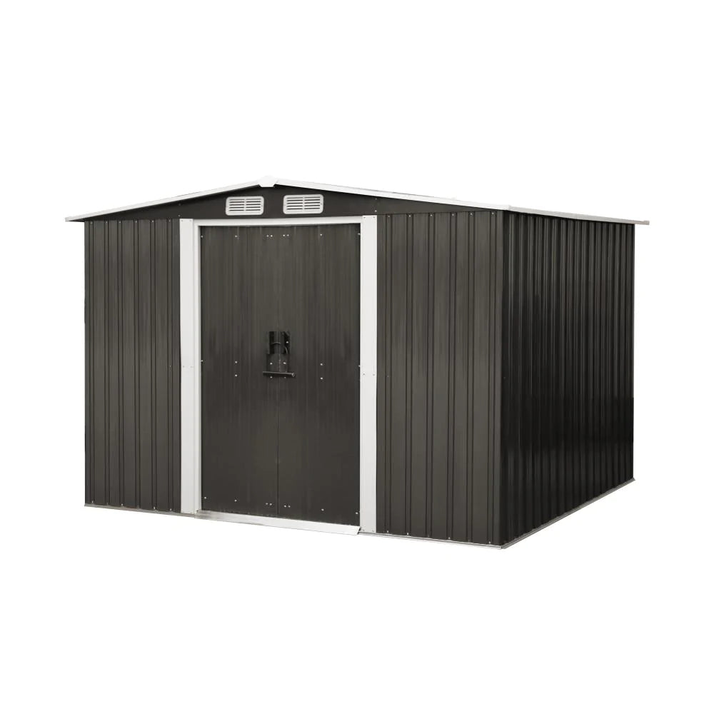 Forte Premium Outdoor Metal Garden Shed with Air Vents | High Quality Storage Garden Shed
