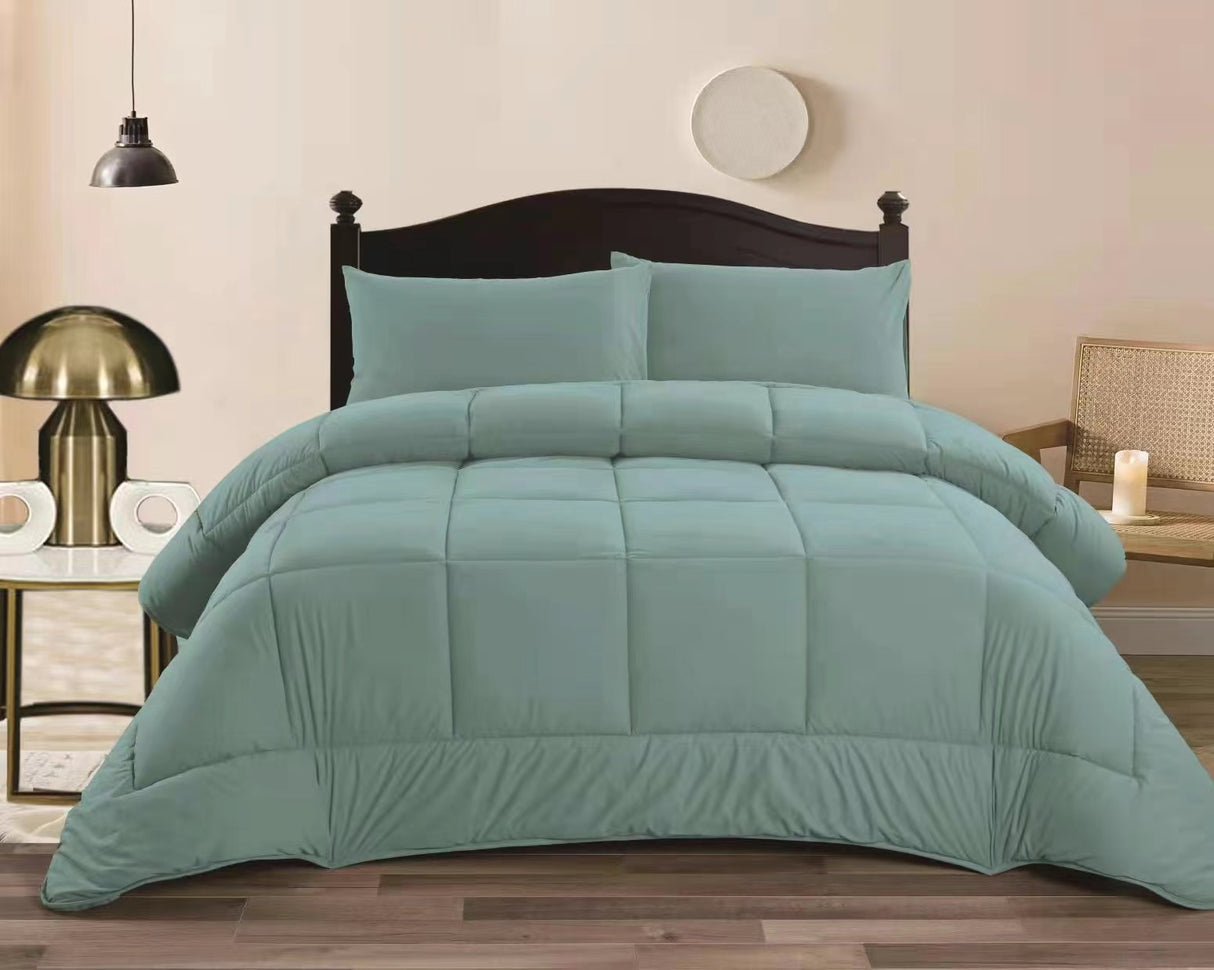 Ramesses Ultra Soft Mink Flannel Comforter Set | Box Stitch Ultra Warm Comforter | Soft Cozy Bedding