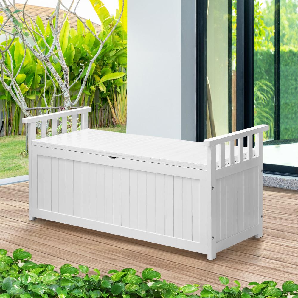 Two in One 200L Outdoor Bench and Storage Box | Wooden Garden Bench by Livsip