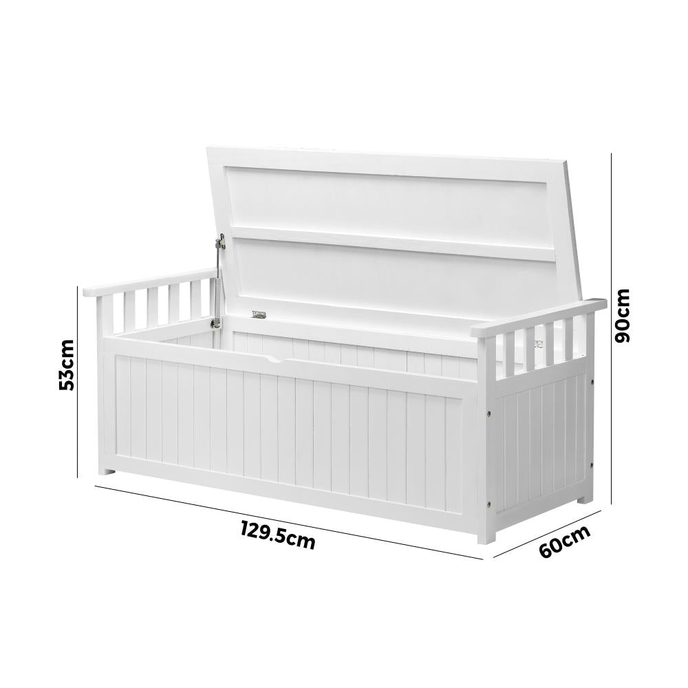 Two in One 200L Outdoor Bench and Storage Box | Wooden Garden Bench by Livsip