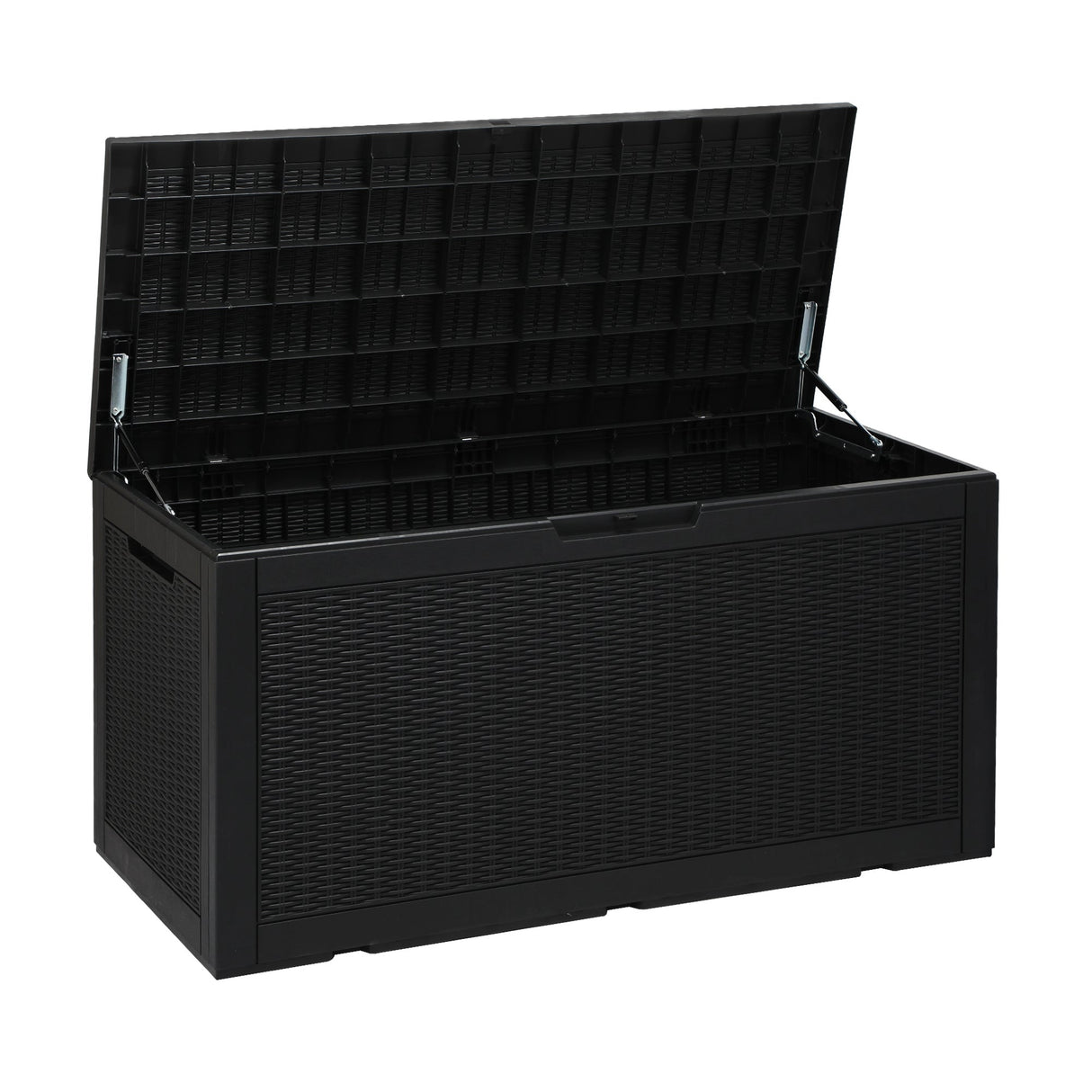 Forte Premium Weatherproof Outdoor Storage Box | Grey or Black Lockable Storage | Garage Storage Box by Livsip