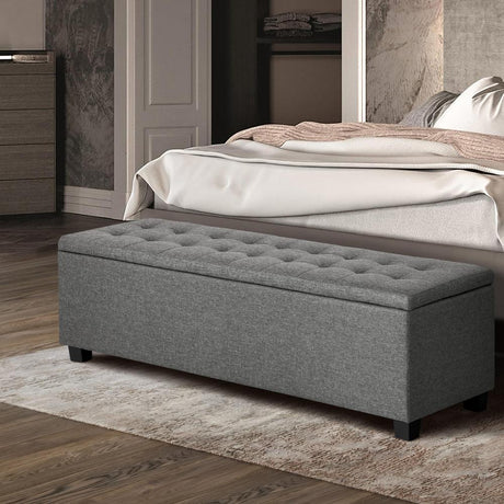 Premium Two in One Ottoman Storage Box and Seating Bench | Blanket Box